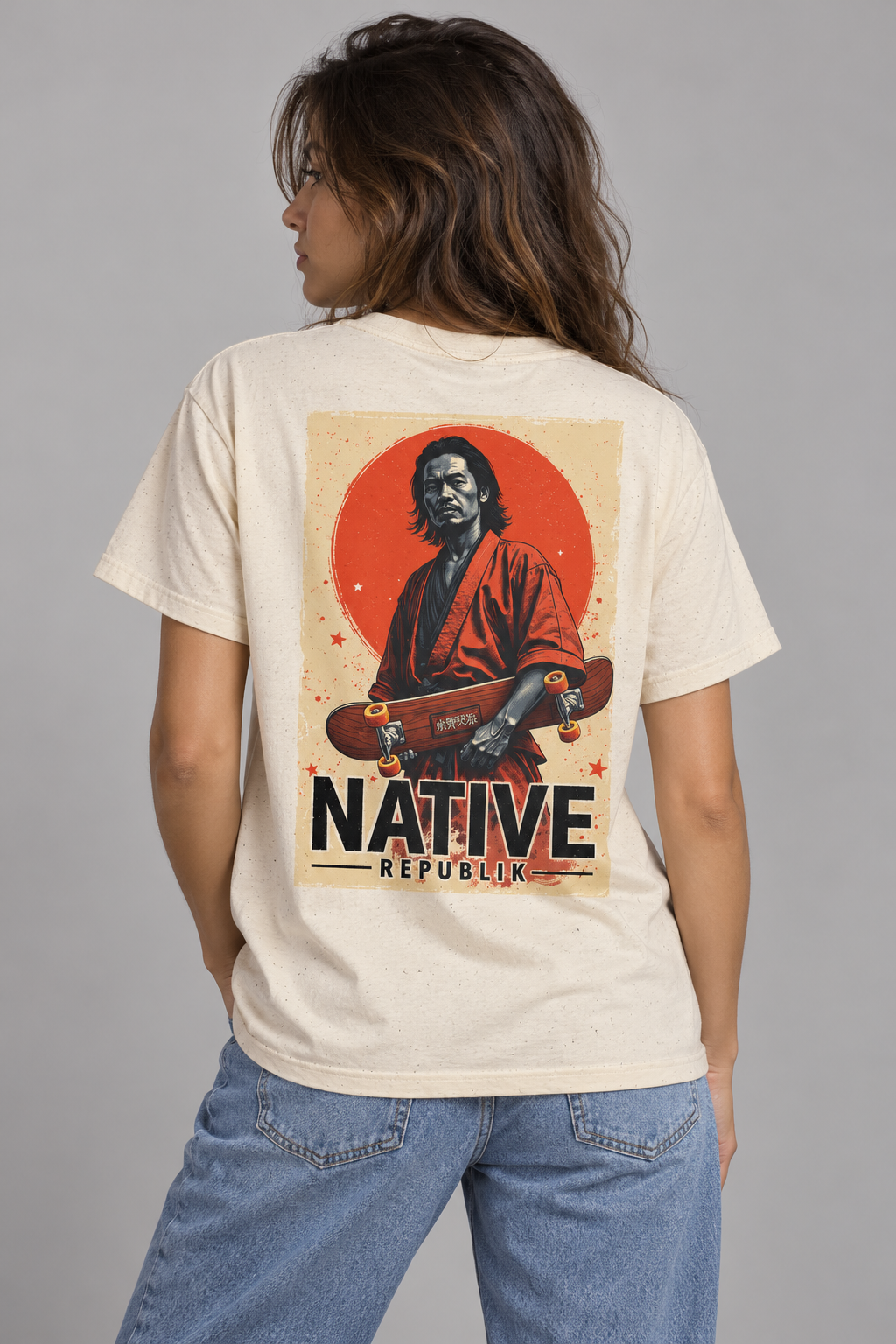 Retrato de camiseta vintage NATIVE REPUBLIK